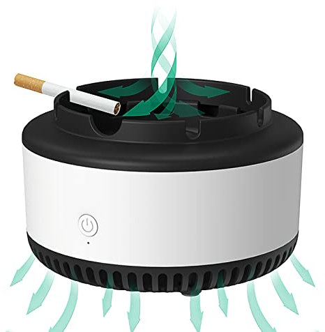 GOYISEE rauchlose Aschenbecher für Zigaretten innen, Luftreiniger, Geschenke für Raucher, geeignet für Home Car Office Outdoor-Grau