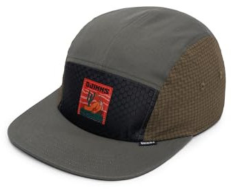 Djinns - Resting Man (Olive/Black) - 5 Panel Flat Cap Meshcap Hat Kappe Mütze Caps