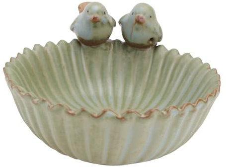 Toddmomy Vogelfutterkorb Keramik-vogelfutterspender Obstteller Vögel Blumentopf für Gartendekoration