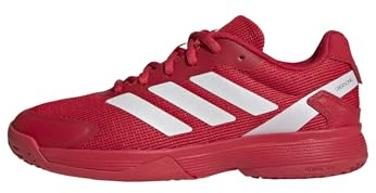 adidas Ubersonic Kids Tennis Shoes Tennisschuhe, Lucid Red/Zero Metalic/Lucid Red, 21 EU