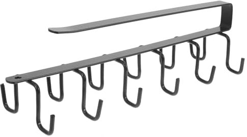 HOLIDYOYO Kitchen Utensil Hanger Rack, Wall Mounted Hooks Rack Pots and Pans Hanging Racks Cooking Utensil Hanger Bathroom Hanger Hook for Spatula Spoon Coffee Mug
