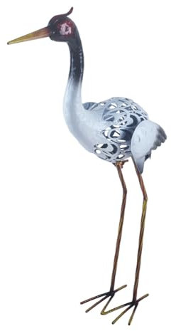 BAENRCY Heron Statue Metal Heron Sculpture Heron Ornaments Garden Decoration Metal Yard Art for Patio Lawn Backyard Outdoor Decoration