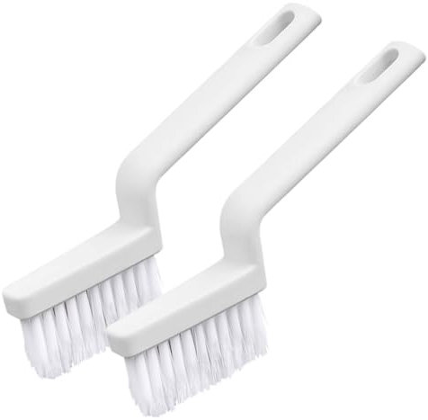 2pcs Grout Cleaner Brush for Bathroom Tile, Handheld shower Cleaning Brush with Hard Bristles, Crevice Cleaning Stiff Brush for Cleaning Tiles Floor Bathroom, Kitchen, Window