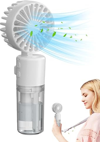Ventilateur personnel de monsieur d'eau, ventilateur personnel portatif - Ventilateur refroidisseur de brumisation pliable portable - Ventilateur de brouillard d'eau pulvérisé avec lanière pour voyage
