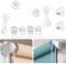 2 Sets Roller Blind Fittings - Complete Roller Blind Spares Kit with Chain, Brackets, and Mechanism for Standard 25mm Roller Shades, Easy Installation, Durable Material