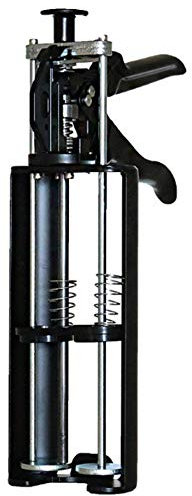 Two-component cartridge gun, double cartridge gun, manual metal adhesive application gun for epoxy, acrylic, polyurethane, silicone, polyester