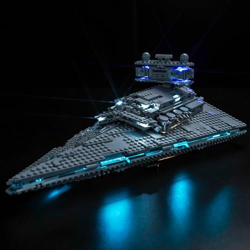 LocoLee Licht Kompatibel mit Lego 75394 Imperialer Sternzerstörer, Nur Lichter Set - Kein Modell, Licht BeleuchtungSet Compatible with Lego 75394 Star Wars Imperialer Sternzerstöre