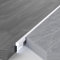 Raouoae Profilé De Transition en T en Aluminium pour Portes, 2 Pièces De 125cm, Bordure De Sol pour Carrelage Et Parquet, Finition sans Couture, Adapté pour Sols Stratifiés Et Carrelés(Silber,Breite: