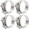 FamlTol 6 Stück Gelenkbolzenschellen Edelstahl Schlauchschellen Starke Schlauchklemme Spannbereich 36-39mm, Bandbreite 20mm