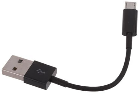 PEVive Câble USB court de 10,2 cm pour téléphone portable, câble USB vers câble de données USB pour téléphone et PC