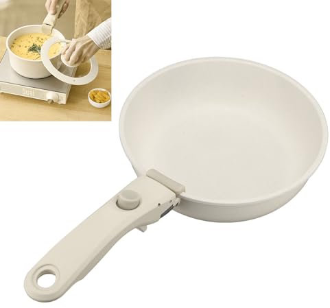 Topyond Ensemble de casseroles et poêles antiadhésives avec poignée amovible, batterie de cuisine en céramique et pierre, batterie de cuisine à poignée amovible pour cuisinières à