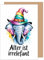 Edition Seidel Premium Geburtstagskarte mit Umschlag. Glückwunschkarte Grußkarte Karte mit Spruch Geburtstag Happy Birthday Mann Frau Elefant lustig Humor (G3711 SW025)