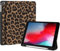 Fycyko Funda protectora para iPad de 9,7 pulgadas con soporte para lápiz y cubierta de punta, bonito patrón de leopardo, color marrón