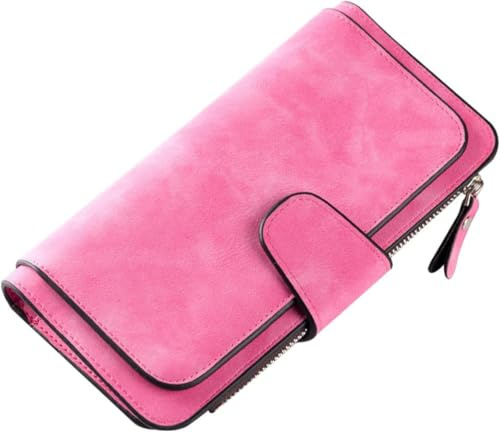 YUEcthynous Femme Portefeuille Blocage,Portefeuille Femme Grande Capacite Femme Portefeuille PU Cuir Porte-Monnaie- en Cuir synthétique Souple, Nombreux Compartiments