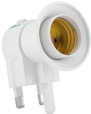 Garosa Plug in Light Socket, Outlet to Socket Adapter E27 Socket Adapter Converts E27 Screw Base Bulb Socket