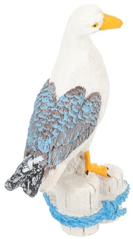 ABOOFAN Seevogel-Möwen-Ornamente Kleiner Kronleuchter Oktopus Vogel- Wasserdichter Wäscheständer Körper büro Dekoration Animal Figures Tierfigur tischdeko Vogel Figur Tierstatue Harz