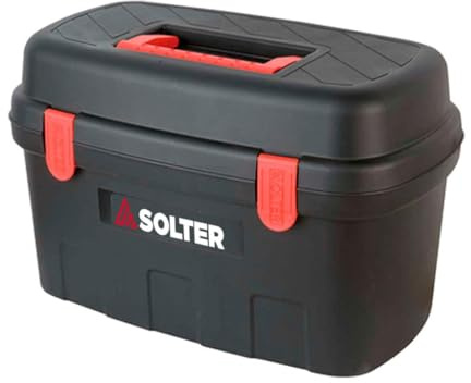 Solter Koffer XL 60 L für Schweißgeräte - 590 × 370 × 365 mm, Innengurt, Doppelverschluss, Klappgriff, 2 kg