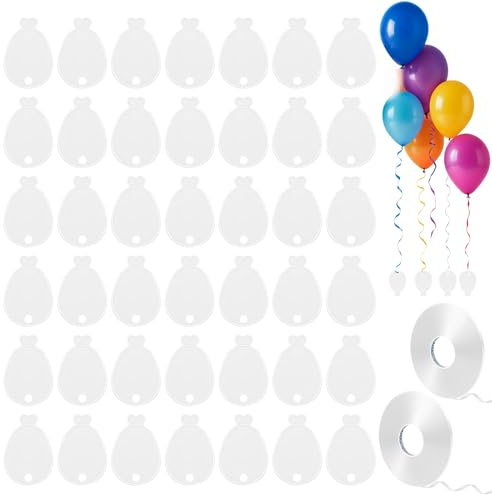 Helium-Ballongewichte, Weiß, Partyzubehör aus Kunststoff, perfekt für die Sicherung von Ballons bei Geburtstagen, Hochzeiten, Neujahr, robuste 295 g Gewichte für Dekorationen und große Feiern, 36