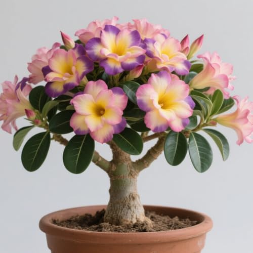 Leuchtende Wüstenrose – Nische und einzigartig – Stressfreie Überwinterung im Haus-1Rhizom-D