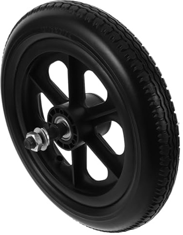 Beaupretty Rollstuhl Hinterrad Ersatzreifen Pannensicher und Leicht aus Pu Schaumstoff 12 Zoll Passend für Manuelle Rollstühle und Gehhilfen im Innenbereich