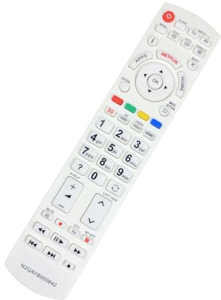 REITINGE Ergonomische Fernbedienung für N2QAYB000842 LCD Fernseher, Keine Programmierung erforderlich, universell energiesparend