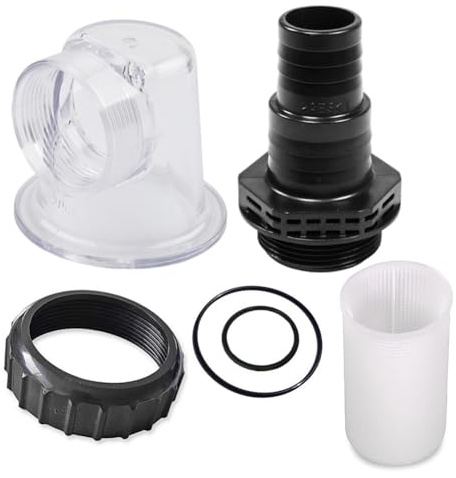 Transparent Pre-Filter Lid Assembly for SPS25/SPS50/SPS75/SPS100 Pump, ABS Pool Circulation Filter Cover Kit with O-Rings