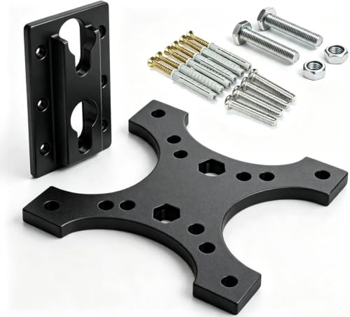 RV TV Mount for Camper & Travel Trailer - Fits 13-43 TVs Up to 44lbs, 4 VESA 75x75/100x100/100x200/200x200, Vibration-Resistant Wall Plate, PETG-CF Lightweight Outdoor TV Bracket with Hardware Kit
