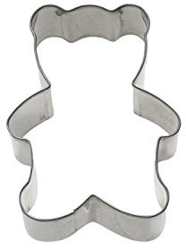 Westmark Ausstechformen Bärchen, 8 cm, Edelstahl, Silber, 8,6 x 6,4 x 2,2 cm