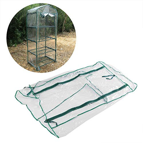 Hztyyier Carpa de Invernadero portátil con Cremallera Cubierta de la Planta Impermeable a Prueba de Agua para la plantación de jardinería Exterior e Interior 69 x 49 x 160 cm