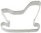 Zenker Ausstecher Schlitten Patisserie, Weihnachtsausstecher für Plätzchen, Ausstechform für Kekse und Fondant, hochwertiger Keksausstecher, Küchenhelfer aus Weißblech, Farbe: silber