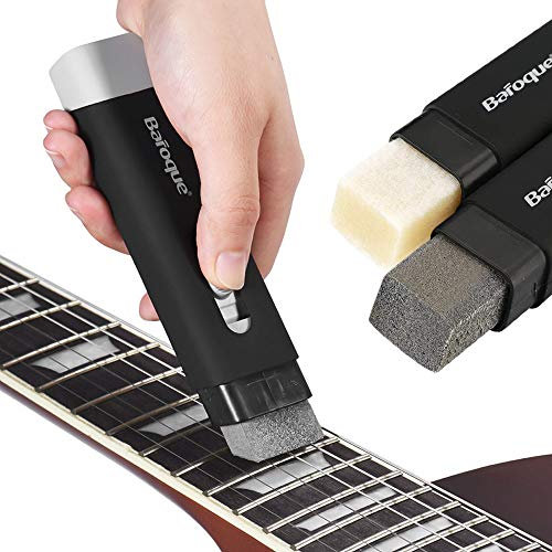 Fast Guitar Strings Cleaner Eraser Rostentferner mit Gleitmittel in Bürstensaite und Bundpflege für die Reinigung von Akustikgitarre, Elektrogitarre, Bass, Ukulele, Violine, Banjo, Mandoline,