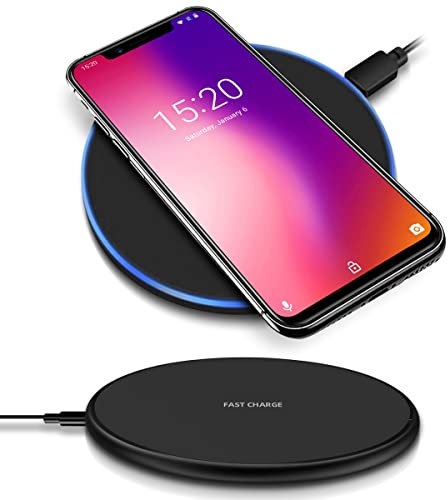 QI Wireless Ladestation kompatibel für Umidigi One Pro / Z2 Pro Kabellos Charger Induktives Universal Schnellladegerät