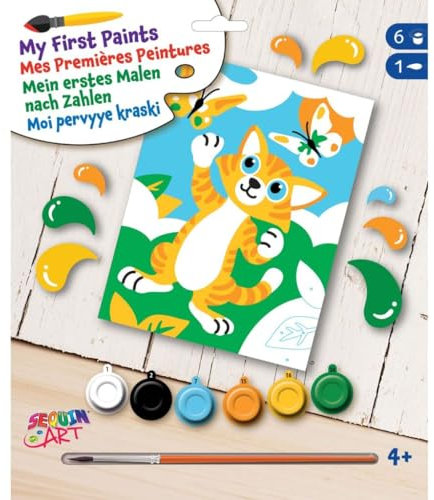 Art Sequin Peinture par N° Juniors - César le chat