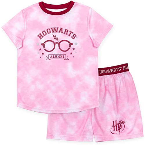 Harry Potter Gryffondor Poufsouffle Serdaigle Serpentard pour fille Ensemble pyjama avec t-shirt et short Little Kid to Big Kid, rose neuf, 5, rose, 5