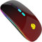 Raton Inalambrico, Ratón Bluetooth LED, Raton Inalambrico Silencioso con Receptor USB de 2,4 GHz y Tipo C, 7 Colores, 3 dpi (800/1200/1600), Compatible con iPad/PC/Mac/Windows