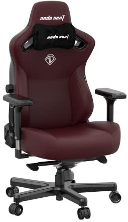 Anda Seat Kaiser 3 Gaming Chair for Adults - XL Reclining Video Game Chairs, PVC leather Ergonomic Gaming Chair, Heavy Duty Neck & Back Lumbar Support - Luxury Maroon Computer Chairs for Home & Work