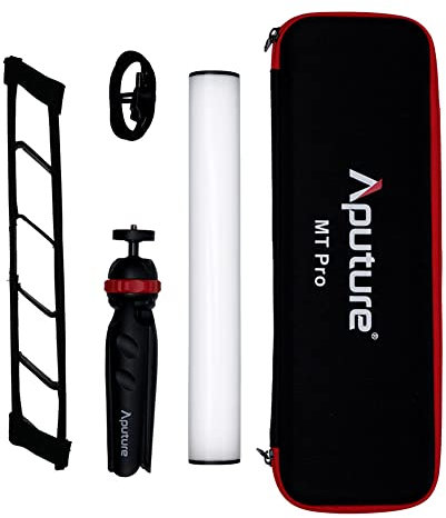 Aputure MT Pro Mini Tube LED-Licht 614 Lux bei 0,5 m (6500 K), eingebauter Lithium-Polymer-Akku für Inhaltsersteller, Filmemacher, Fotografen