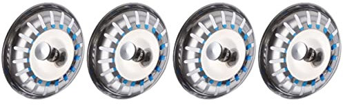 ULTECHNOVO 4piezas Funda para Drenaje De Fregadero De Acero Inoxidable De Tapones para Filtrar Desechos Cabello Compatible Lavabos Duchas Diseño Compacto Duradero