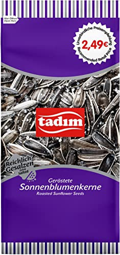 Tadim Schwarze Sonnenblumenkerne 270 gr. geröstet und reichlich gesalzen (12 Packungen im Karton), 2.04 kilograms
