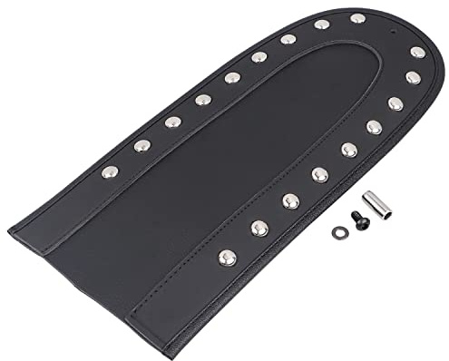 BID4ZE Black PU Leather Rear Fender Bib Cover Compatible With Harley Softail Breakout 114 FXBRS Fat Bob FXFB Heritage Classic FLHC Street Bob FXBB Sport Glide FLSB 2018-2020