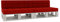 Gutekissen® Palettenkissen Gesteppte Kissen mit Knöpfen, Palettenauflagen Sitzkissen Rückenlehne Gesteppt PFG 2xSet (Sitzkissen 120x80 +Rückenlehne 120x40), Rot