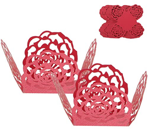 TOPBATHY 50 Pièces Tasses En Papier Chocolat Mini Coupelles Truffes Plateau d De Chocolat Porte-chocolat Porte- De Chocolat Mini Moule à Cake Gobelet En Carton Couverture De Gâteau