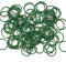 ANGIX 100 Kunststoffbeschichtete grüne Gartenpflanzen-Ringe | Garten weiche und flexible Drahtringe | Ringe zur Sicherung von Pflanzen | Gartenpflanzen-Stützclips | binden Sie Pflanzen und Stängel