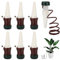 NAMIS Sistema di Irrigazione Automatica 12 Pezzi Irrigatore Automatico per Piante Acqua Dispenser Ceramica Auto irrigazione Coni Irrigazione per Piante D'appartamento e Fiori