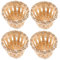 DOITOOL 4 piezas pequeña pantalla decoración hecha a mano mesa de noche accesorios planta interior lámpara colgante de ratán tambor cilindro pantalla tela lámpara lámpara cubierta