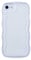 Eiyikof Compatible with iPhone 6S Plus/6 Plus Clear Case,Cute Solid Color Curly Wave Frame Transparent Soft Silicone Anti-Scratch Shockproof Protective Slim Case for Women Girls-White