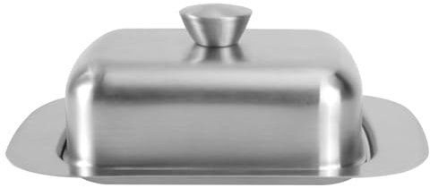Luxshiny 1Stk Butterdose aus Edelstahl Aufbewahrungsbox für Butter Butterdose für Restaurants isolierte Butterdose Dessertschalen Essenstablett Essgeschirr Speiseteller