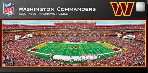MasterPieces 1000 Piece Sports Jigsaw Puzzle - NFL Washington Commanders Center View Panoramic - 13x39