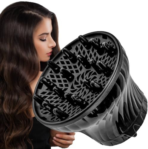 SIYINGSAERY Haartrockner Diffusor Aufsatz, Universal Haar Diffusor, Diffusor Föhn Aufsatz Universal 3.5－8cm für Natürlich Lockiges und Welliges Haar, Haartrockneraufsatz
