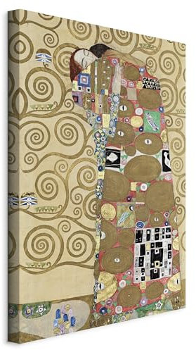 murando - Quadro Acustico Gustav Klimt 1 pezzo schiuma acustica Quadri Moderni Camera da Letto Matrimoniale - Stampa su Tela - Protezione dai Rumori Fonoassorbente Albero della vita